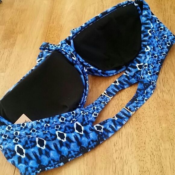 𝅺SWIM SEXY PlUS SIZE TRIBAL BANDEAU - Picture 2 of 8